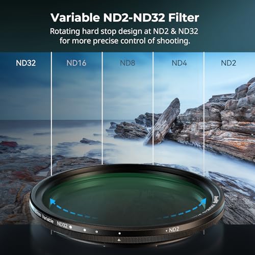 SmallRig 67mm Magnetic VND Phone Filter, ND2-ND32, with Filter Ring VND ND2-ND32 (1-5 Stops)+Threaded Ring