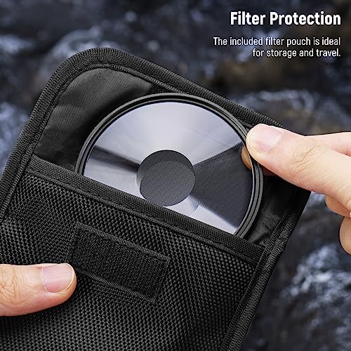 NEEWER 77mm Spiral Halo Camera Lens Filter, Prism K9 Optical Glass Special Effects Filter Photography Camera Lens Accessories with Tunnel Vision Warped Circular Halo Frame Effect