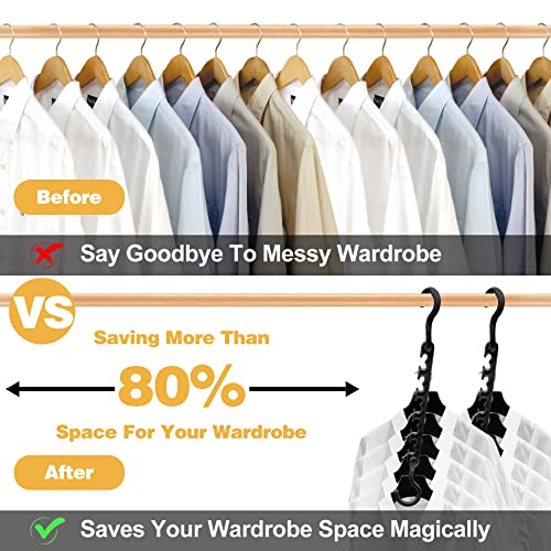 24-Pack-Closet-Organizers-and-Storage,Closet-Organizer-Hangers 5 Holes Hangers-Space-Saving for Heavy Clothes Wardrobe Closets,Dorm-Room-Essentials 24 Pack