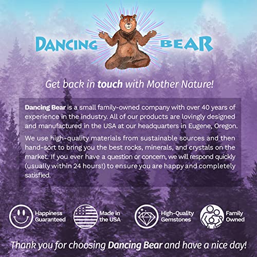 DANCING BEAR Healing Crystals (11 pc) Gift Set to Attract & Share Love, Rose Quartz Heart, Pink Tourmaline, Sage, Rhodonite, Butterfly Tattoo, Aventurine Heart Chakra Stone, Selenite, Made in The USA