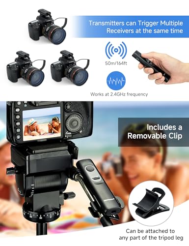 PROfezzion 164ft Remote Shutter Release Wireless for Select Canon Cameras For Canon RS-60E3