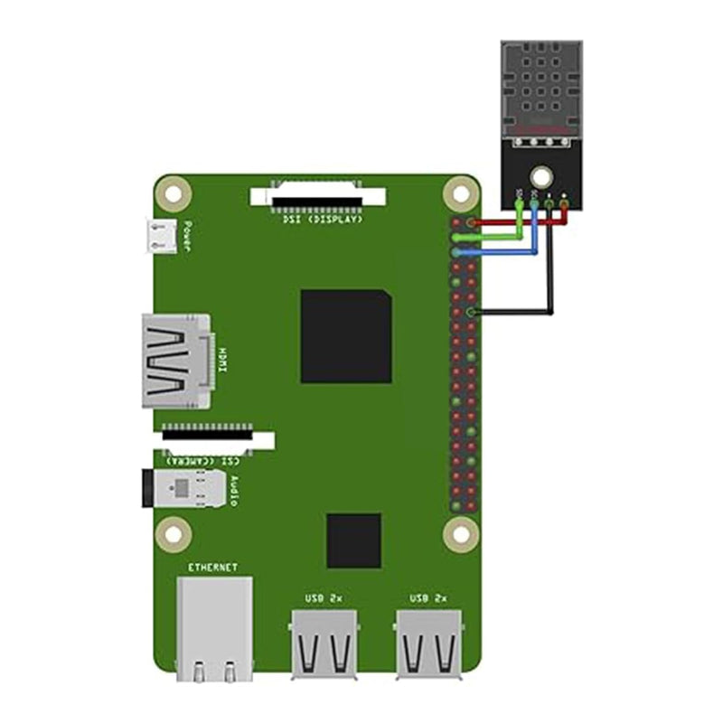 [Australia - AusPower] - DHT20 Integrated Digital Temperature and Humidity Sensor, with Upgrade I2C Output, Interface 2.5V-5.5V, Used on Meteorological Stations, Thermostats, etc. Pack of 4 