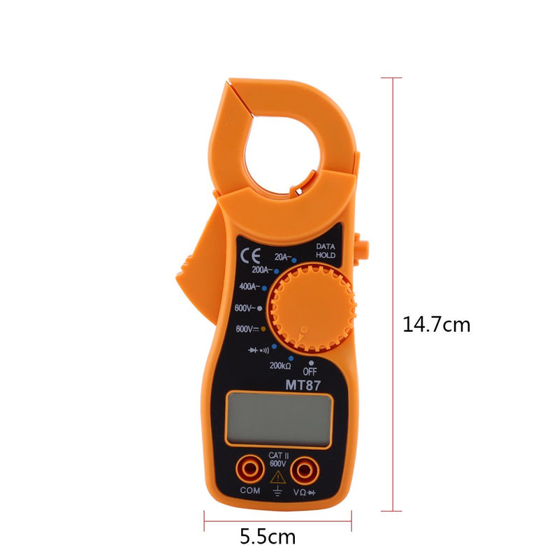 [Australia - AusPower] - Digital Clamp Multimeter, Digital Clamp Meter AC/DC Voltmeter with Voltage, AC Current, Amp, Volt, Ohm, Diode and Test Tester 