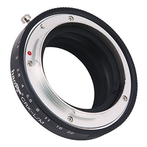 Haoge Manual Lens Adapter for Contarex CRX Mount Lens to Leica M LM Mount Camera Such as M240, M262, M3, M2, M1, M4, M5, M6, MP, M7, M8, M9, M9-P, M Monochrom, M-E, M, M-P, M10, M-A