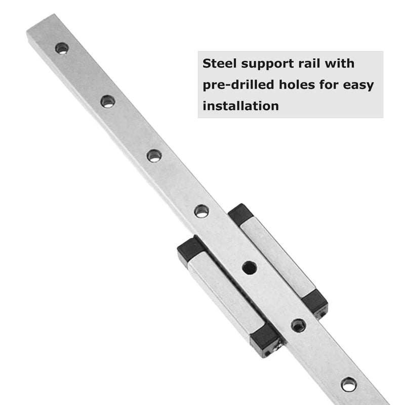 [Australia - AusPower] - Linear Rail Guide MGN12H 300mm Length Miniature Linear Sliding Guideway with 1PCS Linear Sliding Block for CNC Machine and 3D Printer 300mm/11.81 inches 1 