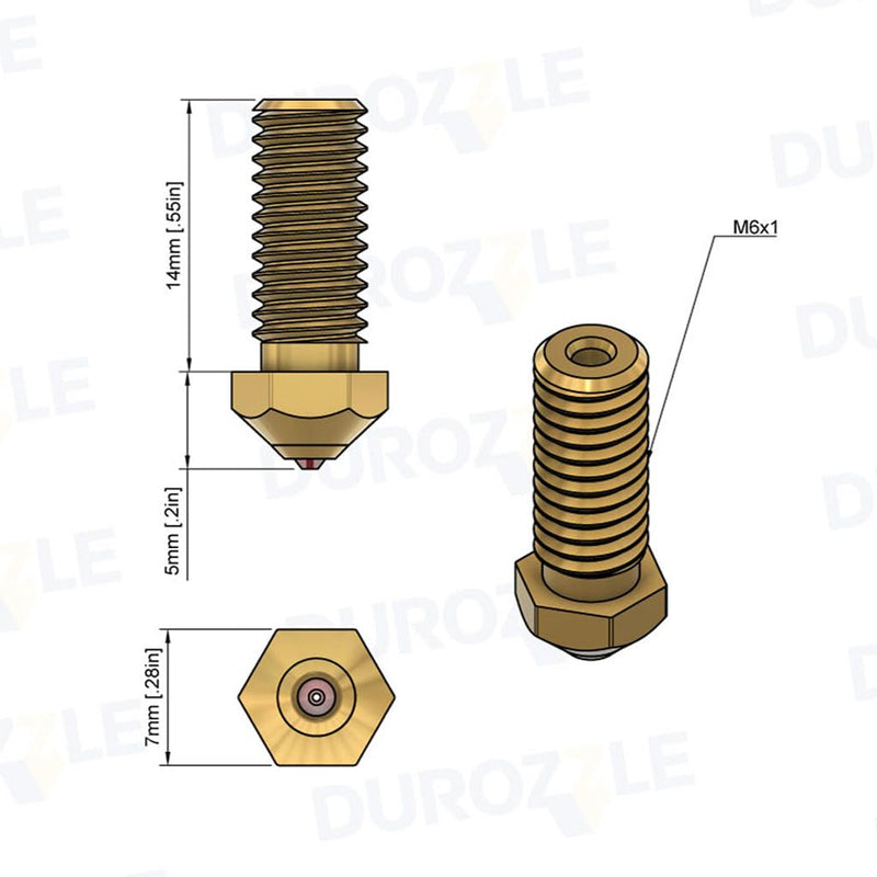 [Australia - AusPower] - Ruby Tip 3D Printer Nozzles for QIDI X-Max3 / X-Smart3 / X-Plus3, Hardened & Abrasion Resistant for Precision Additive Manufacturing (QIDI, 0.4mm) RUBY 
