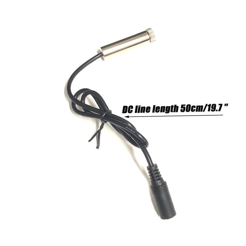 [Australia - AusPower] - DC green laser module industrial laser module, adjustable focal length line length 19.7 ″/50cm DC plug diameter 12mm traverse (traverse-2pack) traverse-2pack 