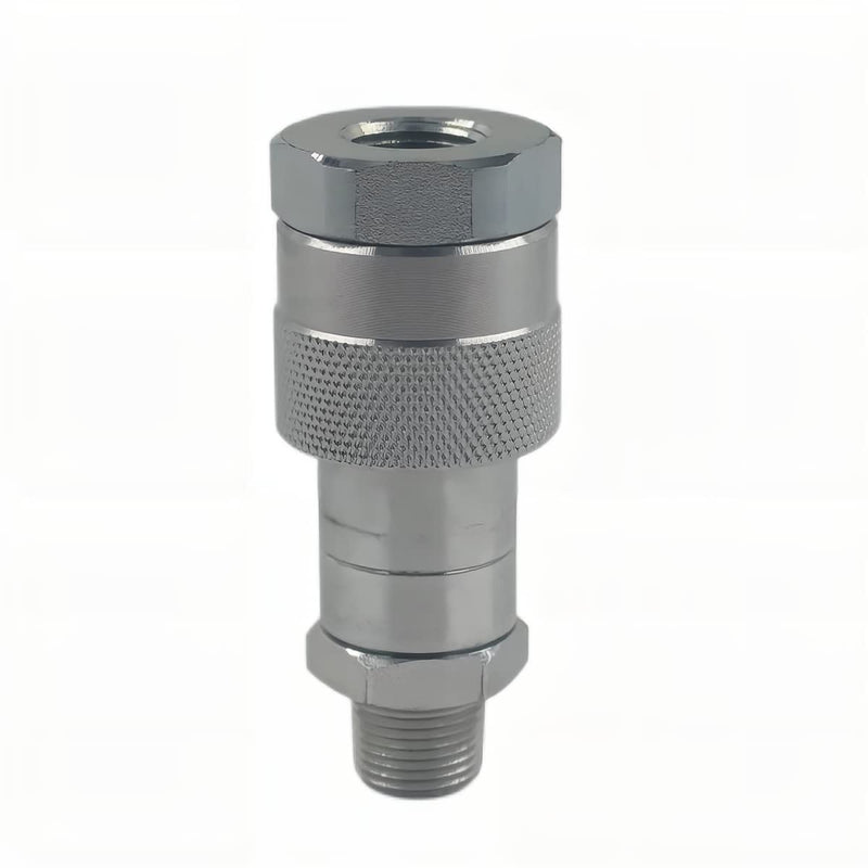 [Australia - AusPower] - LX-KZE-B-02 1/4" NPT Replaces Enerpac A-630 10,000 PSI High Pressure High Flow Quick Connect&Disconnect Hydraulic Quick Coupler Set/w 2 Dust Caps 1Set-1/4 NPT A-630 Quickly Coupler 