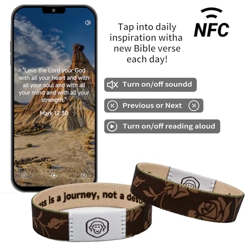 Bible Verse Bracelets - The Prayer I Share Cross Bracelet for Women, Brown Large (7.5inches)