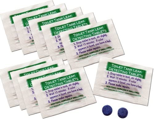 New Resources Group Blue Dye Leak Tablets Toilet Detection Multi-Use Test Tracer 2-Packs Silent Leaks (100) 100