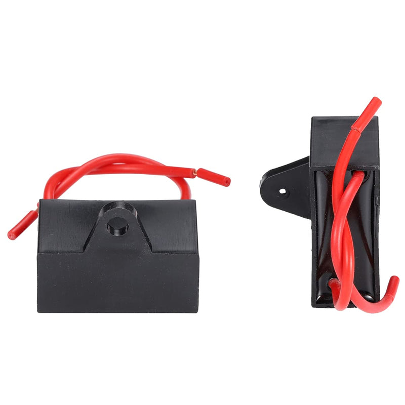 Greluma 2pcs 1.5uF 450V AC CBB61 Ceiling Fan Capacitor 50/60Hz Motor No Polarity 2-Wire 1.5uF-2