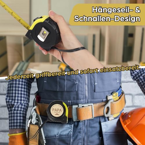 Dad Gift - Tape Measure Gift Set with Multifunction Pen | Original dad gift with engraved measuring tape, multifunctional pen and gift box - ideal for Father's Day and birthday