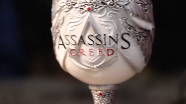 Nemesis Now Officially Licensed Assassins Creed White Game Goblet, Resin w. Stainless Steel
