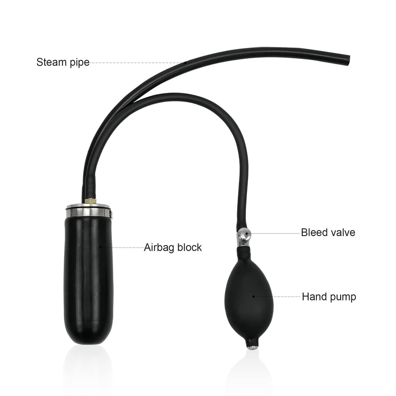 Easy Intake Adapter with Strong Sealing Expandable Bladder Automotive Evap Smoke Machine Leak Tester Accessories Smoke Machine Inflatable Bladder for 12V Vehicle Fuel Leakage Detector Diagnostic