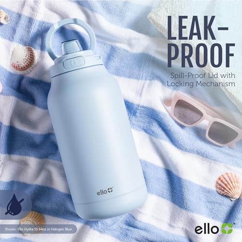 Ello Hydra 64oz Half Gallon Vacuum Insulated Stainless Steel Jug, Sage 64 Ounces