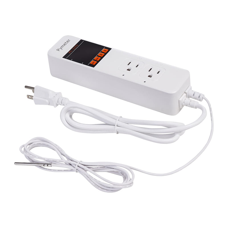 [Australia - AusPower] - Attic Fan Thermostat Controller Temperature Switch Plug Outlet for Seedlings, Germination, Rooting, Greenhouse, Fermentation, Reptile, Terrarium Heating Mats 