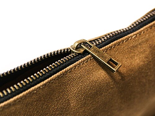 Readywares 4-pack of small waxed canvas zipper tool pouches for organizing tools and accessories