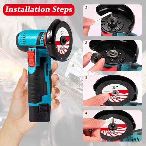 Cutting Disc 75 x 1.2 x 10 mm for Mini Angle Grinder Pack of 25 | Metal and stainless steel cutting discs, cutting discs 75 mm for cordless mini cutters, precise and fast cutting