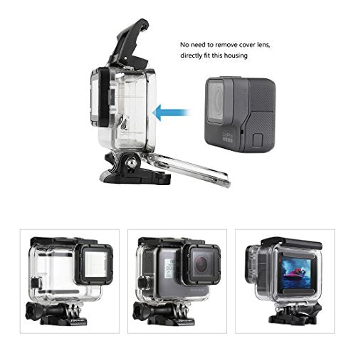 SOONSUN 147FT Waterproof Case with Dive Filters for GoPro Hero 5/6/7 Black