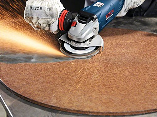 Bosch Accessories Professional Flap Disc for Angle Grinder Various Materials Straight Design Diameter 125 mm Grit 80 Black 80 grit