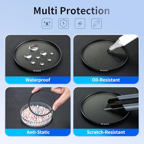 JJC 67mm Ultra-Low Reflectivity UV Filter Lens Protection for Camera Lens