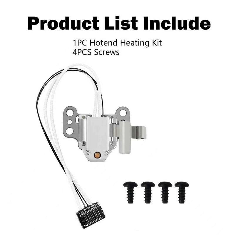 [Australia - AusPower] - HzdaDeve Heating Assembly Kit for Flashforge AD5X Hot End Heating Component with Heater Cartridge and Thermistor Temperature Sensor Heat-Insulating Clip for Flashforge 3D Printer Accessories AD5X Heating Kit 