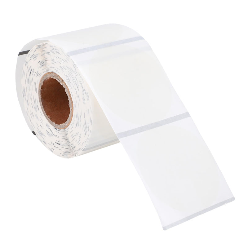 Round Thermal Labels, Premium 2 inch Transparent self Adhesive Oil Proof Scratch Proof Thermal Sticker Labels for Commercial use Packaging QR Codes 400 Sheets per roll