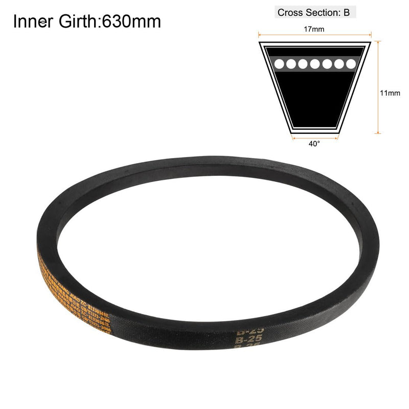 [Australia - AusPower] - uxcell B-25 V-Belts 25" Inner Length, B-Section Rubber Drive Belt 25" 