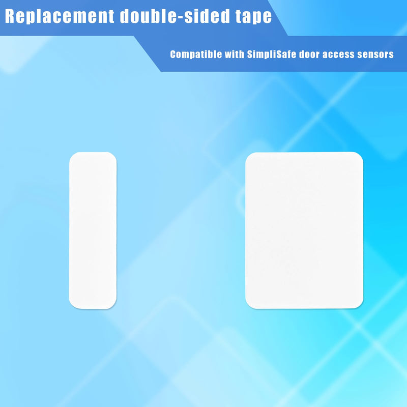 20 Kits Sensor Replacement Adhesive Pads for SimpliSafe, Safe Entry Sensor Adhesive Stickers Pre-Cut Double-Sided Sticky Tape Strips for Door Window Cabinet & Garage 20