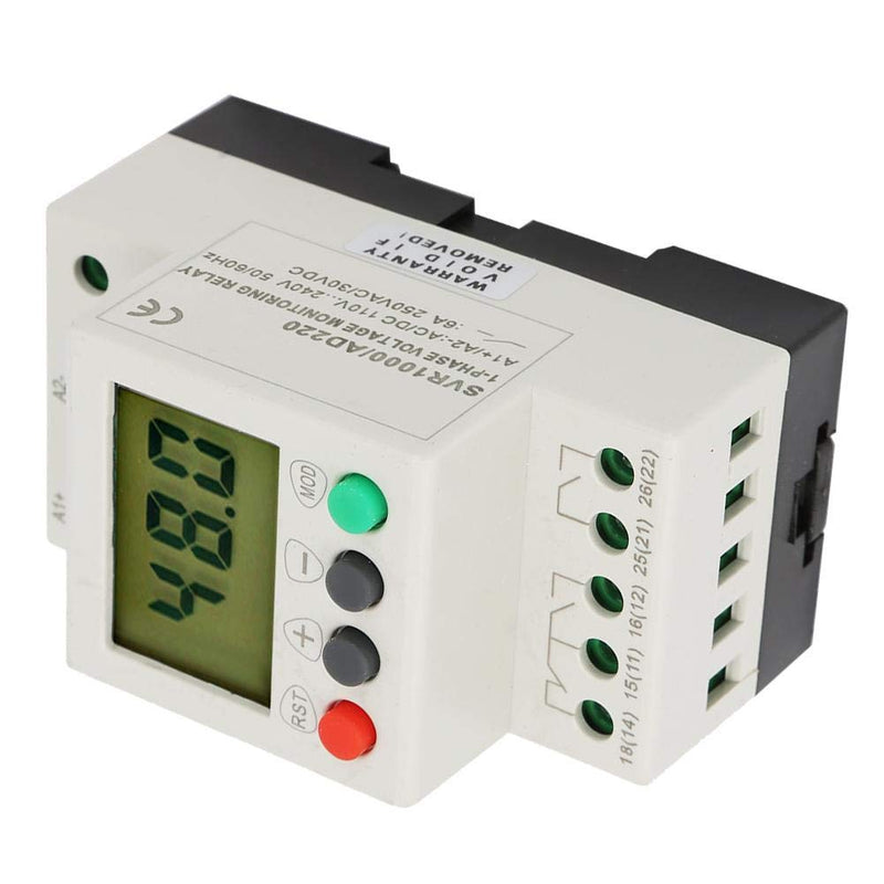 Single Phase Over-Voltage Under-Voltage Voltage Monitoring Relay Control Module Device SVR1000(AD220)