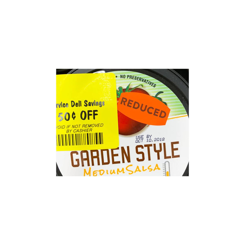 Reduced Grocery Store Food Labels .75 x 1.375 Inch 500 Total Adhesive Stickers 0.75 x 1.375" Oval