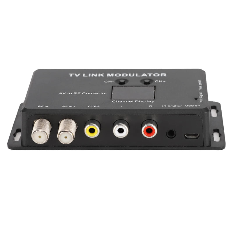 [Australia - AusPower] - UHF Modulator, TM70 TV Link Modulator AV to RF Converter IR Extender with Channel Display RF Modulator for TV with USB Charge Cable 