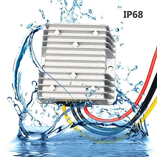 Voltage Converter 12V 24V to 5V 20A 100W DC-DC Converter 8-40V to 5V Stepdown Converter IP68 Waterproof Car Power Converter Stepdown Converter Power Supply Module 12/24V to 5V 20A