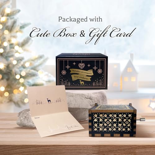 Christian Gifts for Women Men, Antique Engraved Scripture Music Boxes, Spiritual Gifts for Women, Prayer Music Box, Bible Gifts for Women, Baptism Gifts, Catholic Gifts on Birthday Christmas God Bless