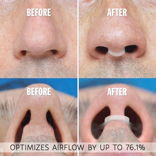 Air Max AIRMAX nasal dilator, medium clear anti-snoring device for improved airflow and easier breathing
