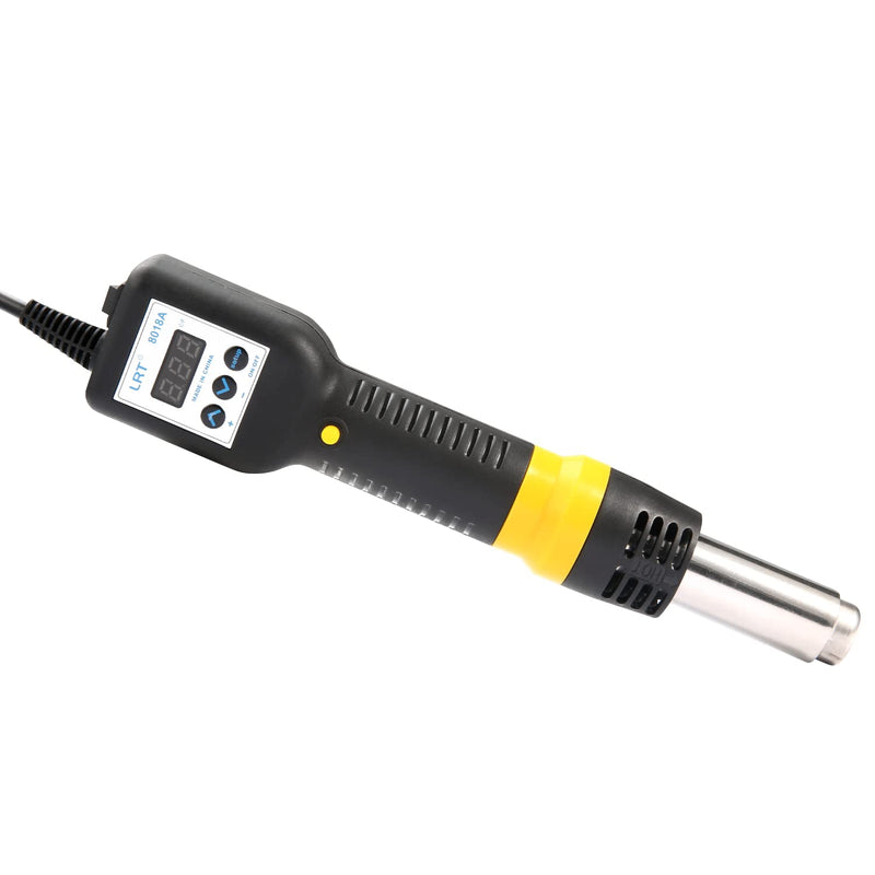 LRT 8018A 600W Digital Hot Air Rework Station for PCB & SMD Repair | LED Display, Fast Heat-Up, Adjustable 100–500°C, 3 Nozzles, Stable Airflow for PCB, IC Chip & Phone Repair