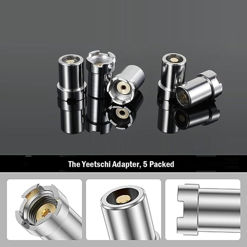 [Australia - AusPower] - Magnetic Ring Connector Adapter,Threaded Metal Accessories,Universal Multi Function, 5 Pack 