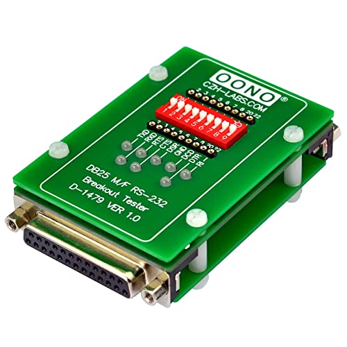 RS232 DB25 Male to Female Breakout Tester LED Monitor Module