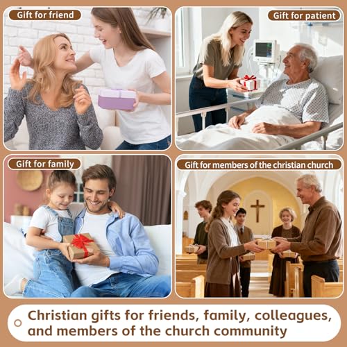 OOTDSE Wooden Cross Fidget for People with Anxiety Relief 10Pcs Handheld Small Pocket Cross Prayers Encouragement Christian Religious Solid Walnut Gift for Adults/Teens/Elderly on Easter,etc Walnut A 10Pcs