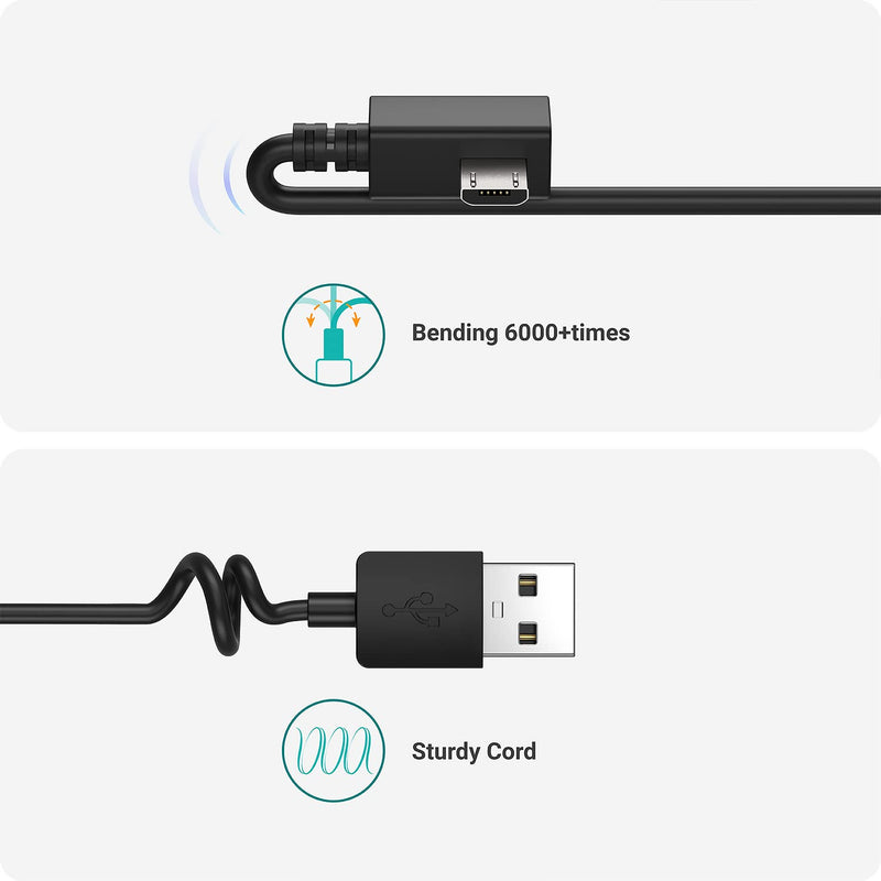 [Australia - AusPower] - TUSITA Extra Long Power Cable (26ft 8M) - Compatible with Garmin Dash Cam Mini 2, Tandem 