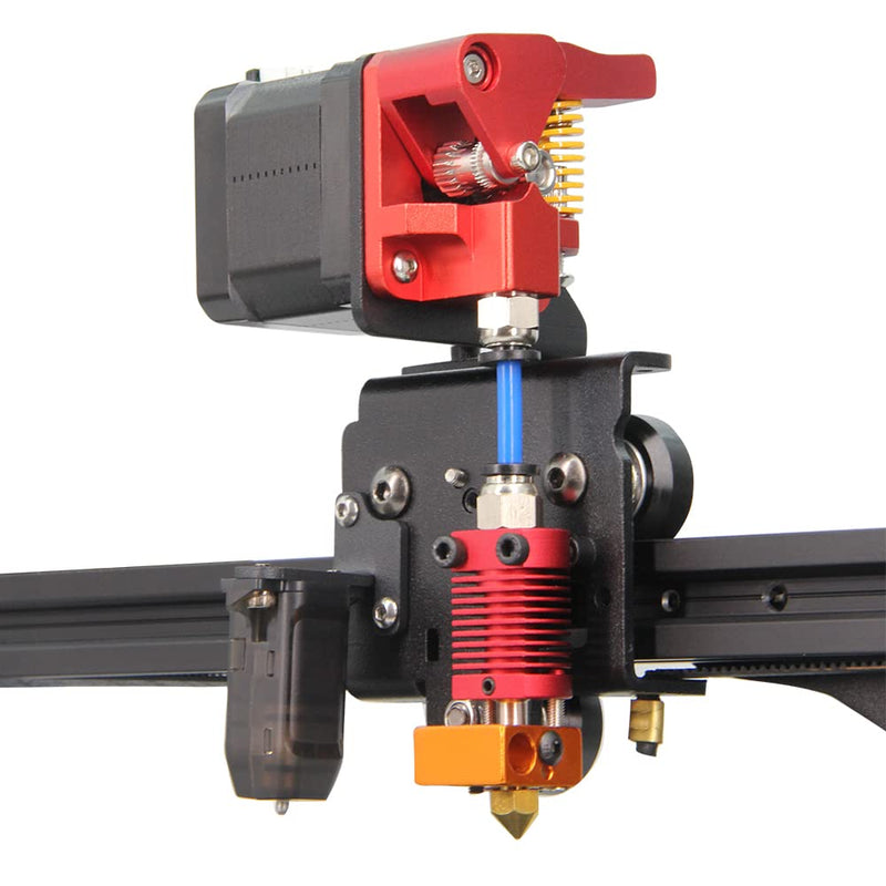 [Australia - AusPower] - Upgrade Direct Dual Gear Extruder Support Plate Kit Easy Print Flexible Filament for Creality Ender 3/CR-10 3D Printer (Direct Plate+Dual Gear Extruder) Direct Plate+Dual Gear Extruder 