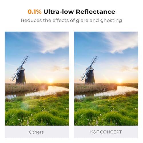 K&F CONCEPT 52mm Ultra-Low Reflectivity Variable ND2-400 ND Lens Filter