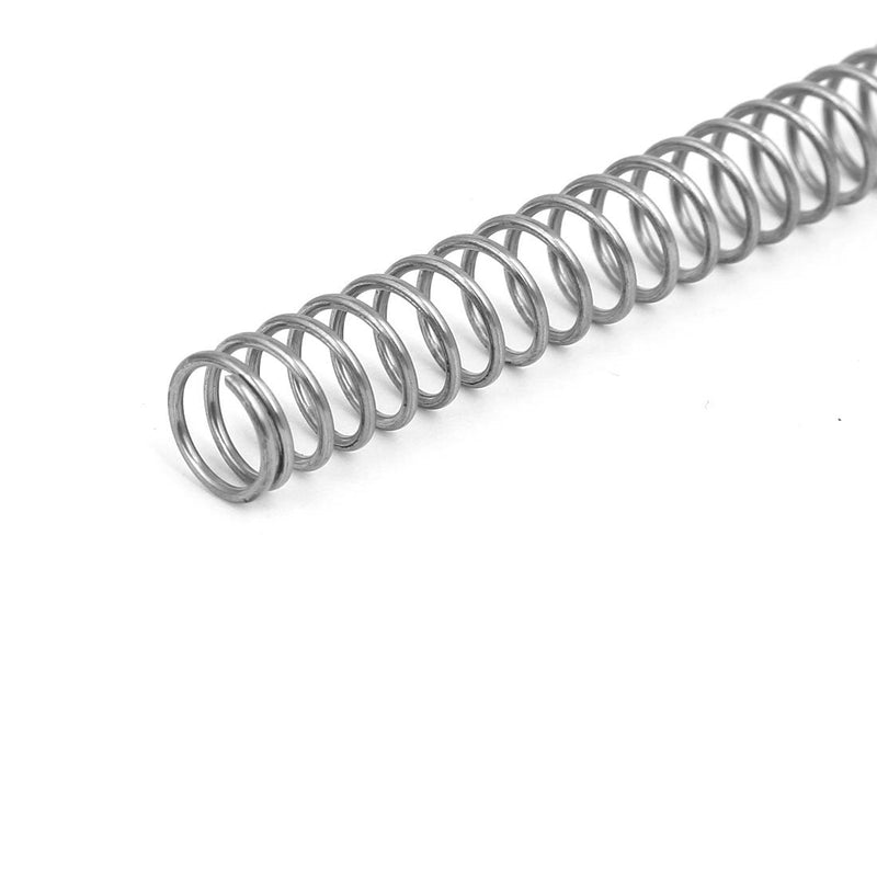 [Australia - AusPower] - uxcell Compression Spring,304 Stainless Steel,10mm OD,1mm Wire Size,305mm Free Length,Silver Tone 