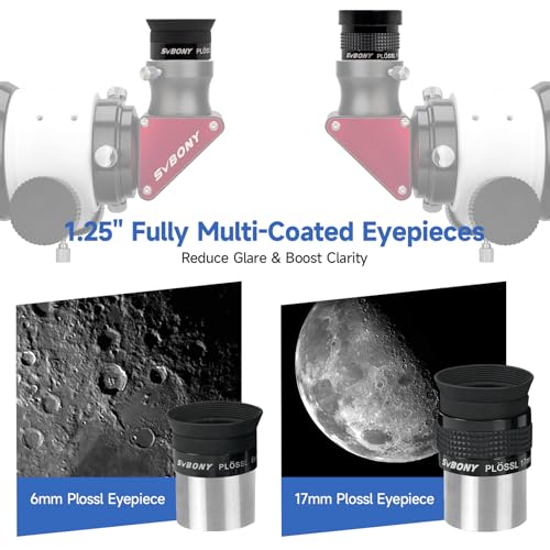 SVBONY SV233 Telescope Eyepiece Set,7-Piece Eyepiece & Filter Accessory Kit Basic Set 7 pieces