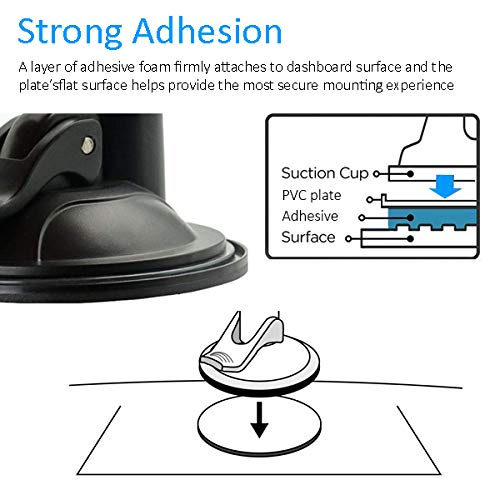 [Australia - AusPower] - Randconcept - 80mm Adhesive Dashboard Pad Mounting Disk w/3M VHB Adhesive for Suction Cup Phone Mount & Garmin GPS Suction Mount | 3.15" Wide Diameter 2 Pcs 