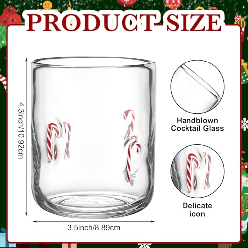 Funnymoom 2 Pcs Icon Glass Cups,Christmas Style Christmas Style
