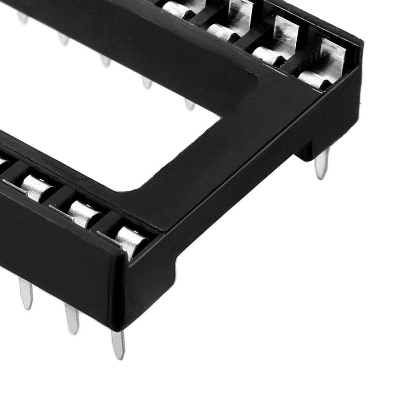 [Australia - AusPower] - uxcell 6pcs DIP IC Chip Socket Adaptor Solder Type 2.54mm Pitch Dual Row 32 Flat Pin 15.2mm Row Pitch 