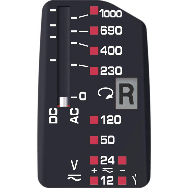 Benning 050261 Duspol Analogue Voltage Tester with Movable Coil Level Indicator with Benning Bag Protective Bag for Voltage Tester Analog voltage tester