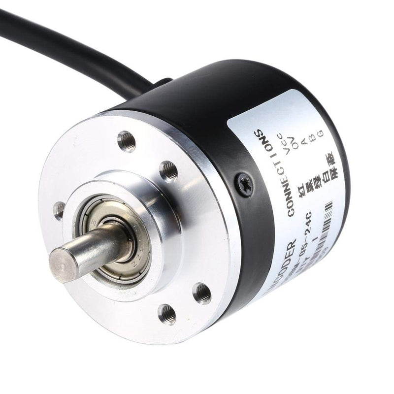 [Australia - AusPower] - Rotary Encoder, 600P/R Photoelectric Incremental Rotary Encoder 5V-24V AB 2-Phases Wide Voltage Power Supply 6mm Shaft 