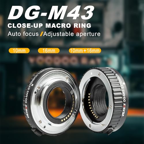Viltrox DG-M43 Automatic Extension Tube Set for Micro Four Thirds MFT Cameras